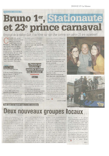 Carnaval de Martelange, Revue de presse de Bruno 1er
