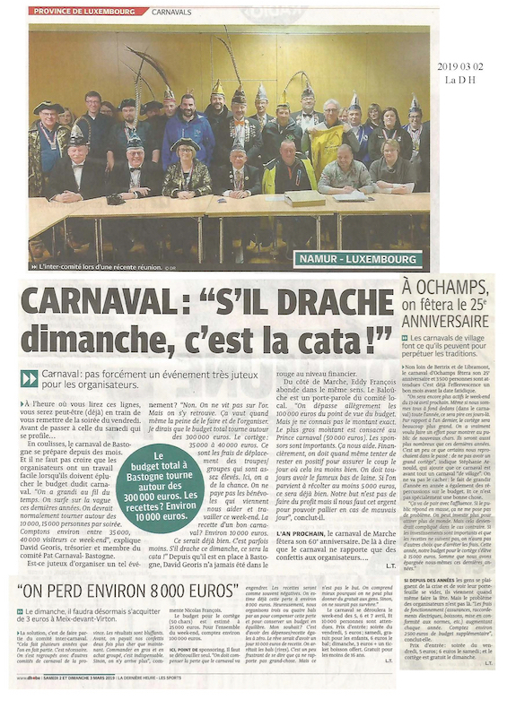Carnaval de Martelange, Revue de presse de Jean-Michel 1er
