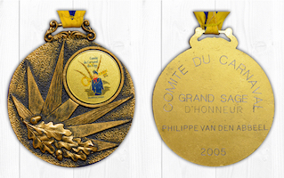 Carnaval de Martelange, 2005 - Médaille Grand Sage d'Honneur Philippe 1er