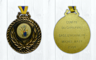 Carnaval de Martelange, 2004 - Médaille Sage d'Honneur Michel 1er