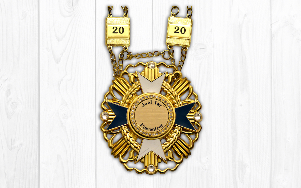 2018 - Medaille des 20 ans de Joël 1er (recto)