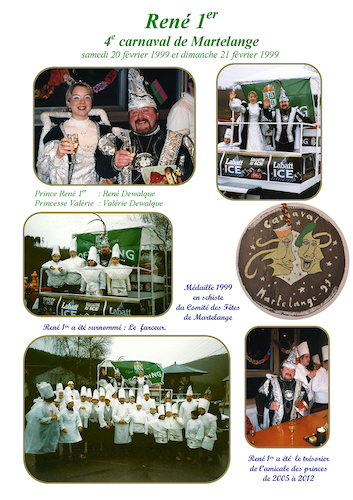 Carnaval de Martelange 1999, Brochure de René 1er