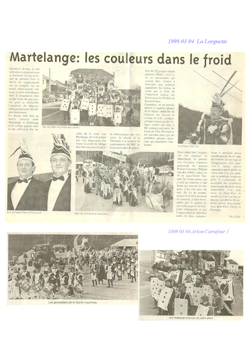 Carnaval de Martelange, Revue de presse de Joël 1er