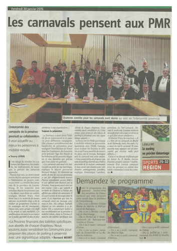 Carnaval de Martelange 2015, La revue de presse de Dominique 1er