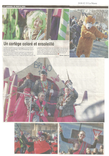 Carnaval de Martelange, Revue de presse de Bruno 1er